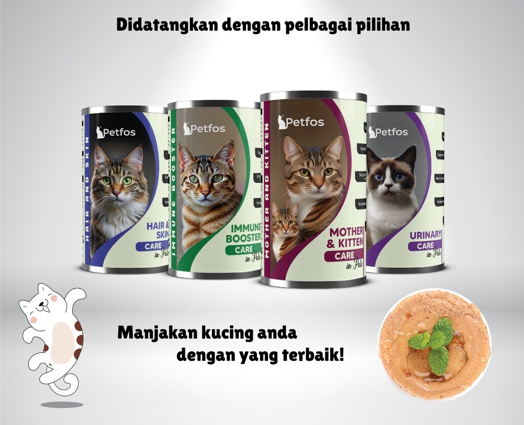 PetFos Cat Wet Food in Pate 400g