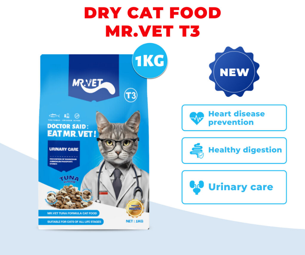 MR.Vet Dry Food Tuna Urinary Care Of All age Cats 1kg